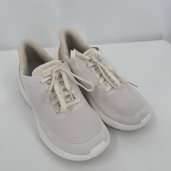 Kizik Shoes Women sz 6.5 White Hands Free Slip On No Tie Laces Easy Walking - Picture 11 of 11